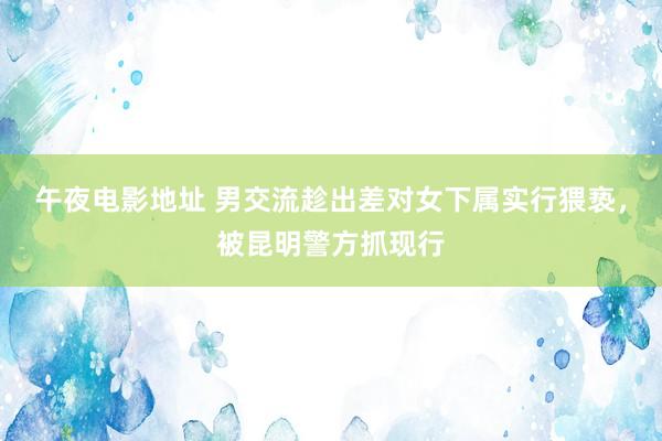 午夜电影地址 男交流趁出差对女下属实行猥亵，被昆明警方抓现行