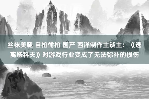 丝袜美腿 自拍偷拍 国产 西洋制作主谈主：《逃离塔科夫》对游戏行业变成了无法弥补的损伤