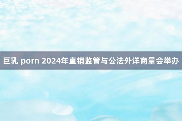 巨乳 porn 2024年直销监管与公法外洋商量会举办